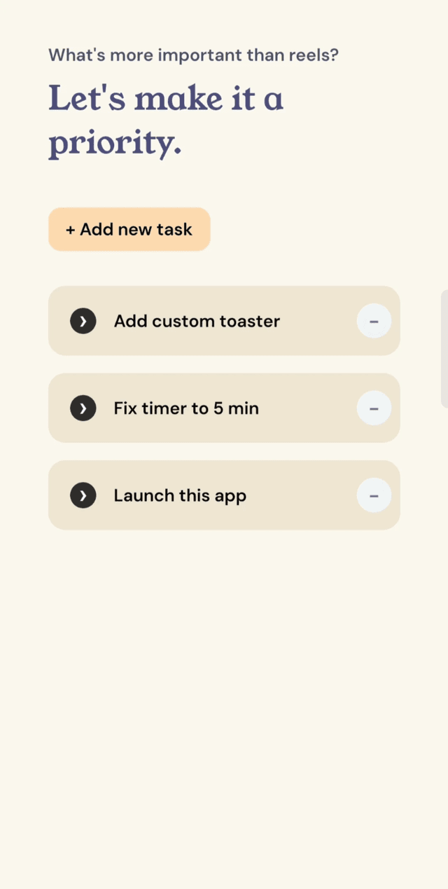 Timer and Todos Feature