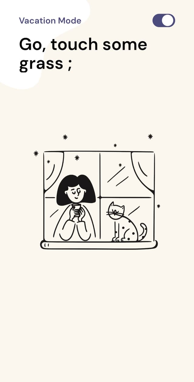 Vacation Mode Feature